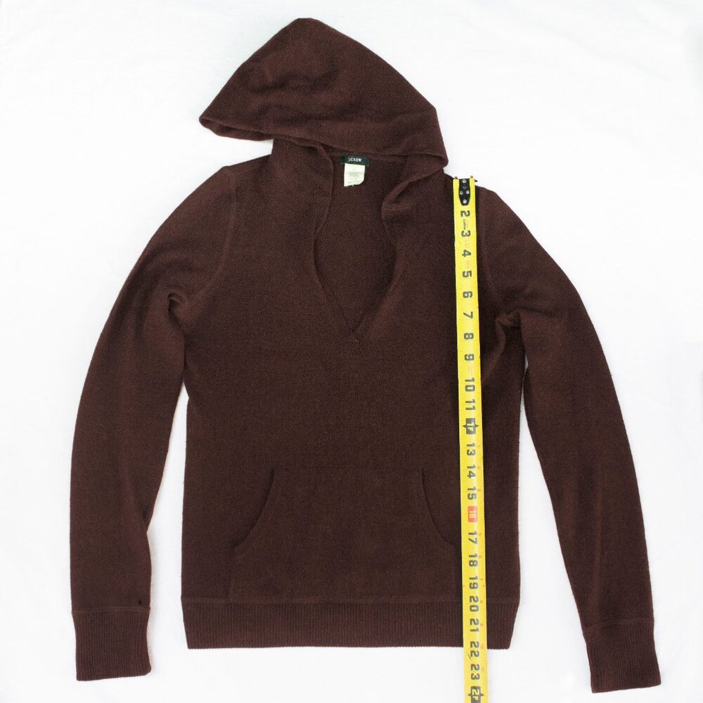 J. Crew Wool Cashmere Hooded Pull Over Sweater - Picture 4 of 7